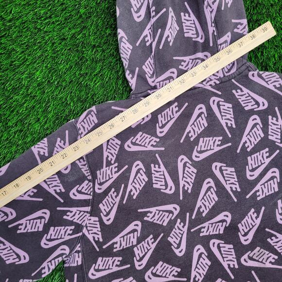 NIKE AOP Hoodie Medium 22x24 Purple - Picture 4 of 13